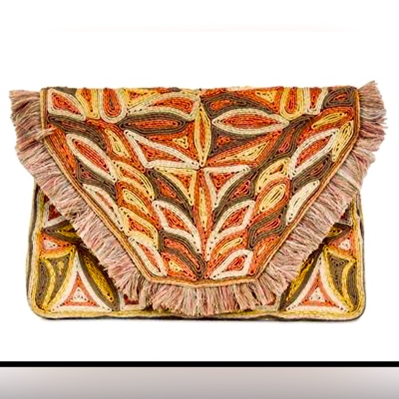 Colorful Embroidered Clutch - Picture 5 of 8